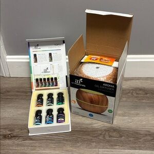 ArtNaturals Wooden Aroma Oil Diffuser with Essential Oils